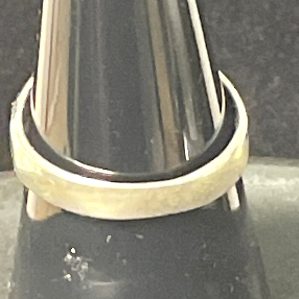 VTG Sterling Silver 925 Mother of Pearl Inlay Ring Iridescent Green White Sz 8.5 - Picture 10 of 15